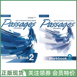 Book Passages Edition 二级学生用书练习册 cambridge 剑桥国际英语教程 Workbook Student Third Online with 三版 and