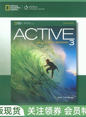 国家地理 积极英语阅读教程 Active Skills for Reading 3 Audio CD 三级音频光盘 专项技能训练教材 cengage Explorer NGL