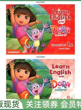 牛津幼儿英语教材 Learn English with Dora Level 1A Student and Activity Book 一级上册学生用书活动练习册 幼儿园小班上学期