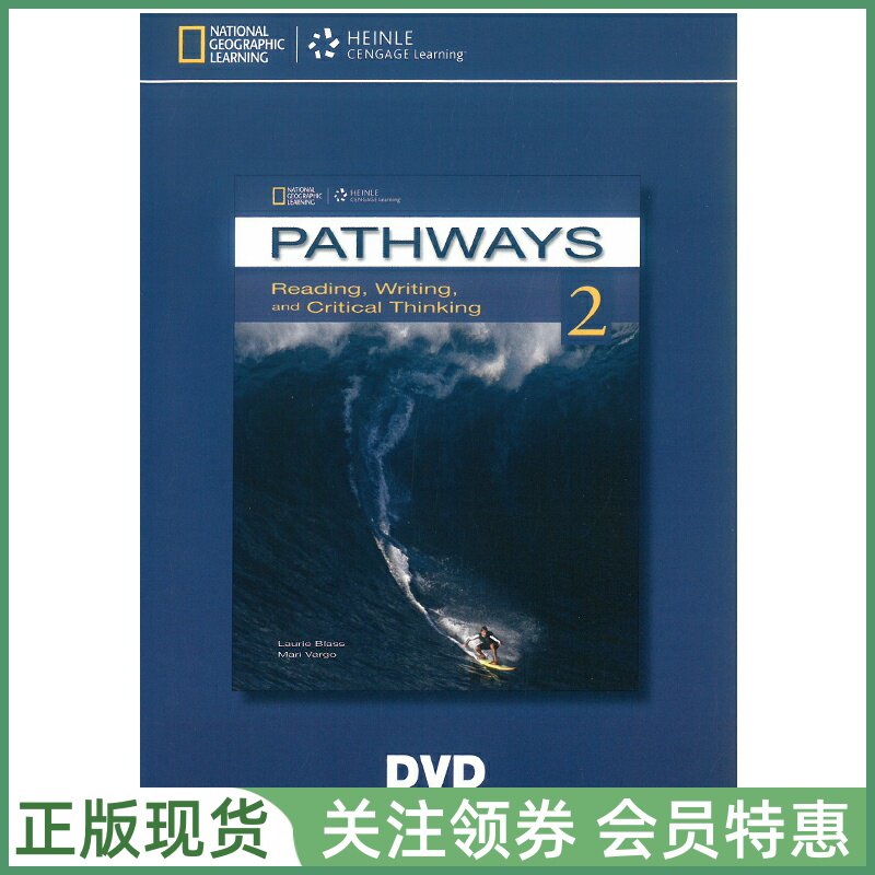 国家地理读写技能训练教材 Pathways Reading Writing Level 2 DVD 二级读写视频光盘 NGL