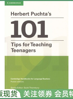 剑桥英语教学大师口袋书系列 Herbert Puchta's 101 Tips for Teaching Teenagers 赫伯特·普赫塔 101个青少年教学技巧 cambridge