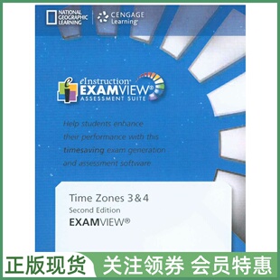 国家地理中学英语教材 Time Zones Second Edition Level 3&4 Assessment CD-ROM with ExamView 三四级测试软件 二版 NGL新时空