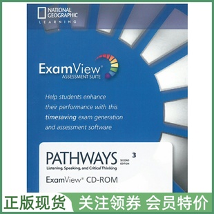 Pathways Speaking 国家地理听说技能训练教材 ExamView 三级听说测试软件 Edition ROM Second NGL Listening Level