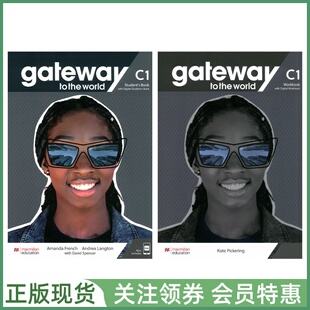 麦克米伦中学英语教材 Gateway to the World C1 Student's Book and Workbook with App Digital 七级学生用书练习册 带帐号