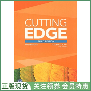 培生成人英语教材 Cutting Edge Third Edition Intermediate Students' Book with DVD 三版4级学生用书 带光盘 朗文当代英语教程