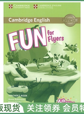 剑桥少儿英语考试教材 Fun for Flyers Teacher's Book with Downloadable Audio 4th Edition 四版三级教师用书 cambridge exam