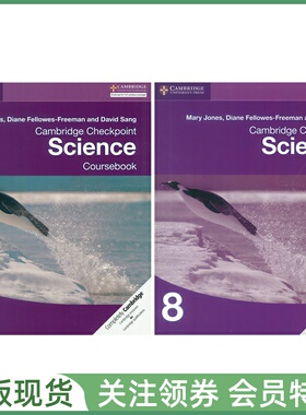 剑桥中学科学教材 Cambridge Checkpoint Science Coursebook and Workbook 8 八年级学生用书练习册2本套装
