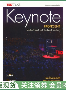 国家地理成人英语教材 Keynote C2 Proficient Level Student's Book with Spark platform 六级学生用书 带电子书帐号 NGL