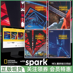 NGL情境语法教材新版 Grammar in Context Seventh Edition with Spark 学生用书带电子书 教师用书 白板软件 GIC七版 国家地理