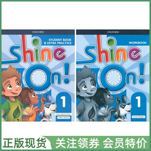 with Shine Level 一级学生用书练习册带在线 shineon 牛津少儿英语教材 Workbook Student Practice Extra Book oxford and