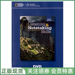 Notetaking Skills 一级视频光盘 Listening ngl DVD 国家地理学习听力与速记技能训练教材 Level
