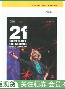 国家地理阅读训练教材 21st Century Reading Access Code for eBook 2 with TEDTalks 二级电子书 专项技能NGL