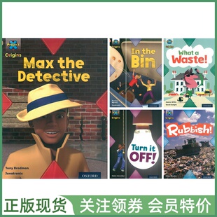 with Level 牛津阅读树分级读物 Notes Origins Pack Waste 小学英语分级阅读 六级节能主题5本套装 What Project