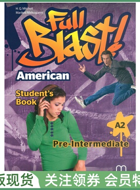 MM青少英语教材 Full Blast American English Ed Pre-Intermediate Student's Book A2 学生用书3级 美音版 双恩出版