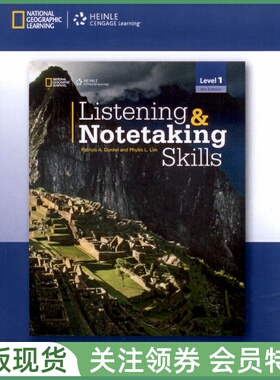 国家地理学习听力与速记技能训练教材 Listening & Notetaking Skills Level 1 AUDIO CDs 一级音频光盘 ngl