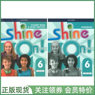 with Shine Level 六级学生用书练习册带在线 shineon 牛津少儿英语教材 Workbook Student Practice Extra Book oxford and