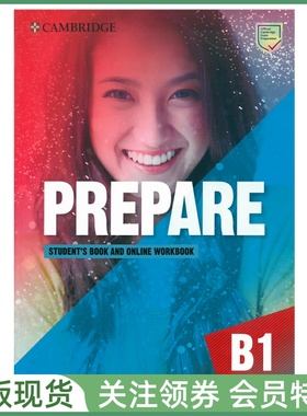 剑桥证书考试备考教材 Prepare B1 Level 5 Student's Book with Online Workbook 五级学生用书带在线练习册 cambridge