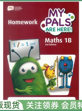 新加坡小学数学 MPH MY PALS ARE HERE Maths 3rd Edition 1B Homework 三版 一年级下册家庭作业本