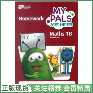 新加坡小学数学 MPH MY PALS ARE HERE Maths 3rd Edition 1B Homework 三版 一年级下册家庭作业本