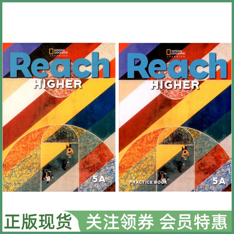 国家地理少儿英语教材 Reach Higher Grade 5A Student's Book and Practice Book 五年级上册学生用书练习册 NGL高端小学原版教材图片