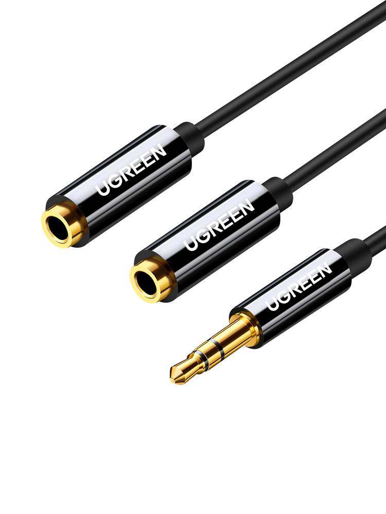 耳机分线器双人3.5mm手机分享器情侣转接头1拖2音频线一分二