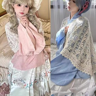 洛丽塔 马面套装 汉洋折衷原创汉服秋冬鸾凤明制女交领短衫 琵琶袖