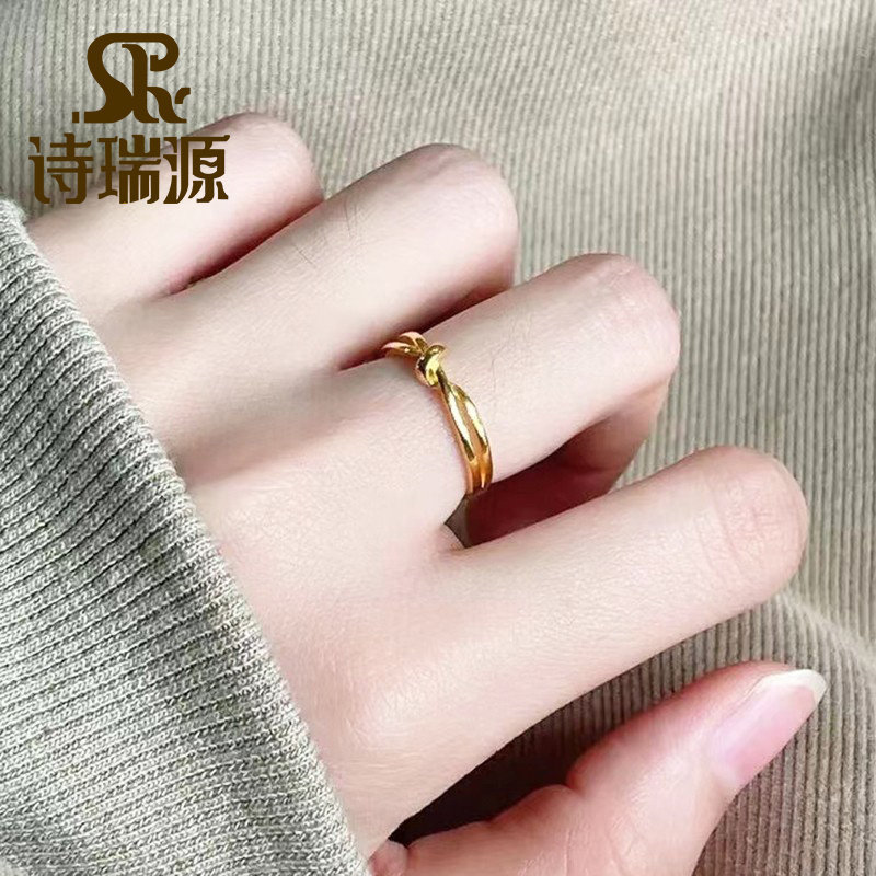 5g足金戒指9995G新款女图片