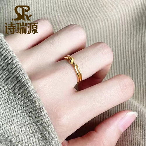 5g足金戒指9995G新款女
