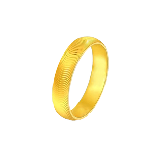 诗瑞源黄金猫眼戒指女款999足金时尚简约亮面指环纯金正品食指戒