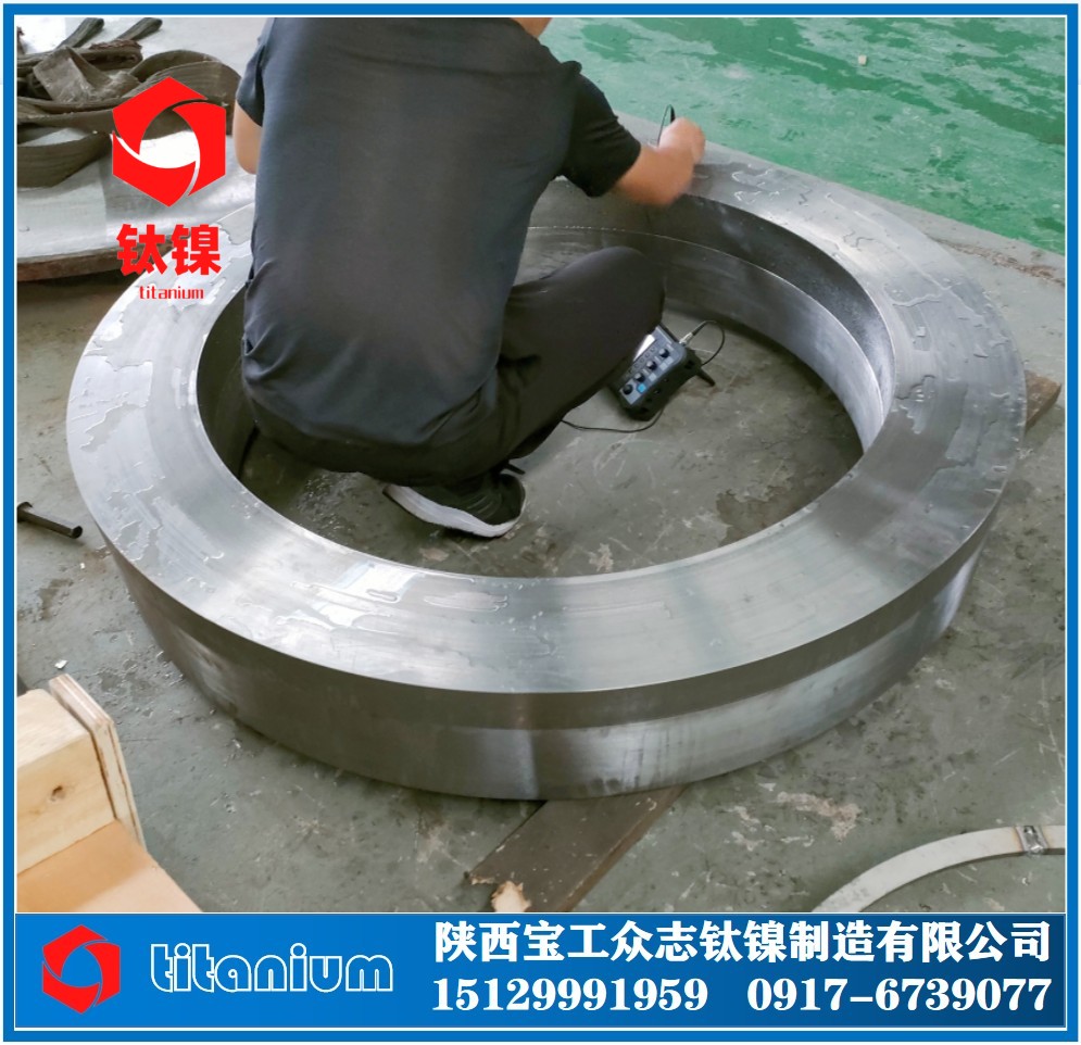 TC4锻造钛合金锻环大直径钛饼锻压成型GJB/2218A航空用钛合金锻胚