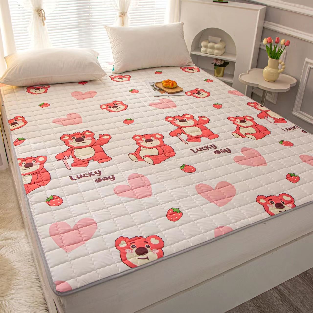 四季通用薄床垫可水洗防滑保护垫榻榻米床褥子单双人学生宿舍软垫