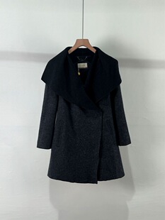 专柜价6850【奥F系列】2025秋冬百搭设计感毛呢外套品牌折扣女装