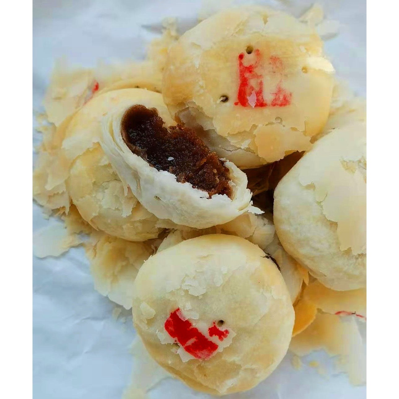 青州特产隆盛枣泥月饼寿桃玫瑰豆沙椒盐美食隆盛糕点满包邮