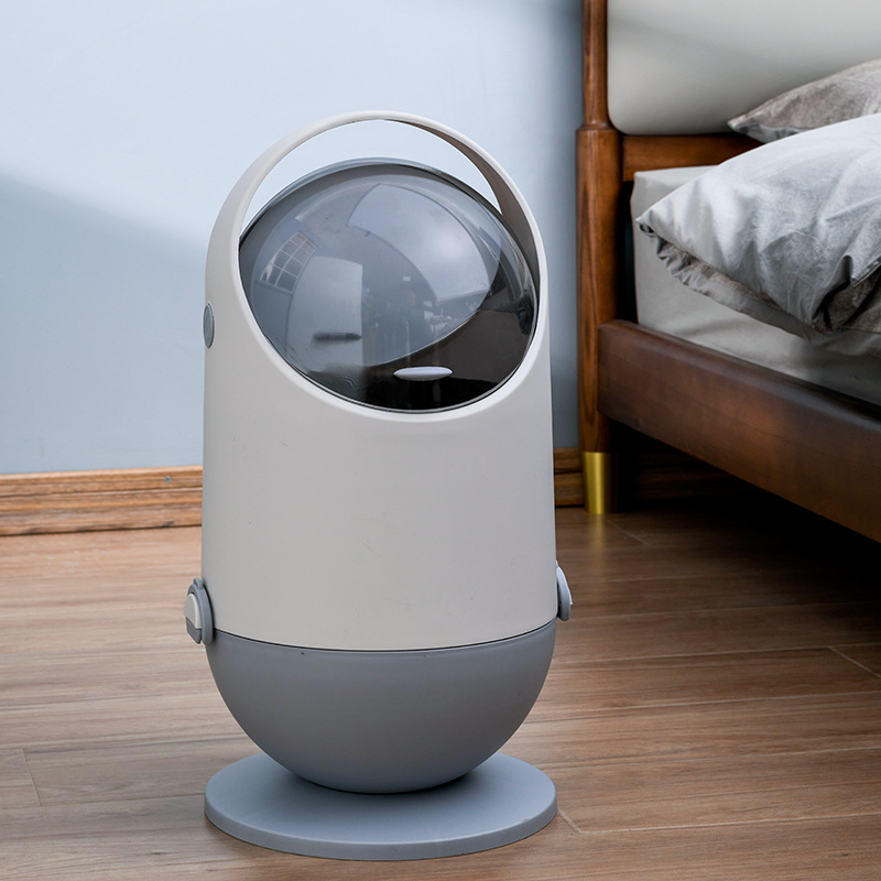 轻奢创意家用带盖垃圾箱