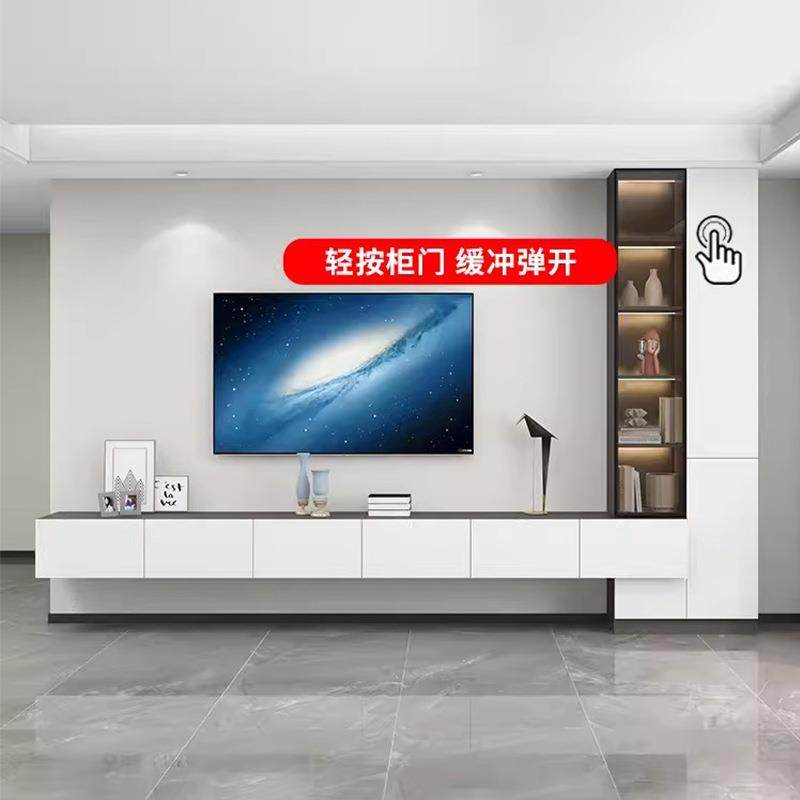 歌雷家具悬空落地电视柜现代简约一体靠墙组合柜电视墙收纳储物柜,电子/电工,其它,淘宝优惠券,粉丝福利购,淘宝优惠卷