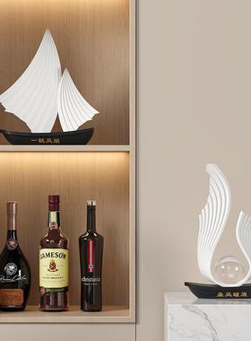 现代轻奢家居软装饰品客厅电视柜酒柜样板间高级感创意餐边柜摆件