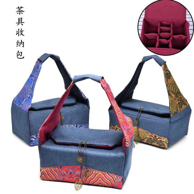 便携旅行茶具套装组收纳包加厚一两壶六八十杯收纳布包袋logo加定,包装,棉布袋,淘宝优惠券,粉丝福利购,淘宝优惠卷