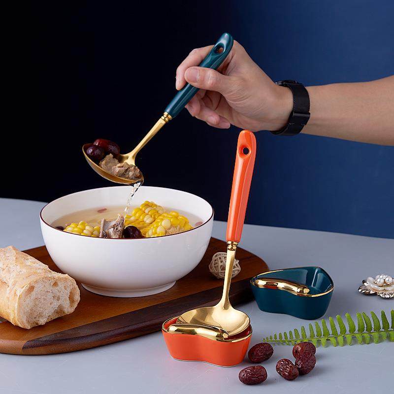 不锈钢汤壳汤勺厨具用品餐具火锅勺厨房用具 烹饪家用火锅勺汤勺