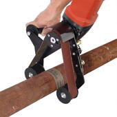 角磨圆管拉丝机抛光机砂带机打磨机角磨机变砂带机砂带机头附件