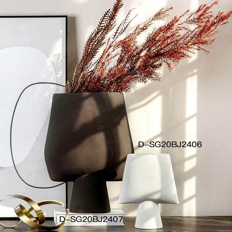 大千创意黑白陶瓷花器 酒店家居软装陶瓷工艺品摆件 极简花瓶,橡塑材料及制品,工业陶瓷,淘宝优惠券,粉丝福利购,淘宝优惠卷