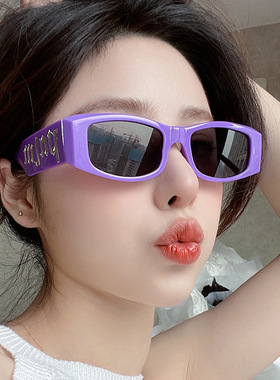 英国coopkoop欧莱欧新款时尚方形太阳镜男字母朋克风墨镜女款