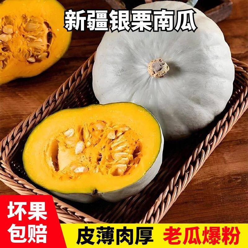 正宗新疆银栗南瓜沙漠贵族板栗味非贝贝孕妇宝宝代餐辅食当季蔬菜