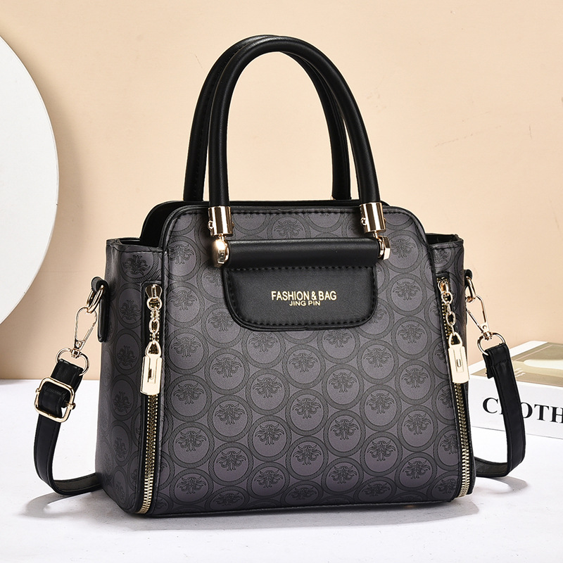 包包女2025新款时尚百搭大容量轻奢大气单肩斜挎包女印花手提包