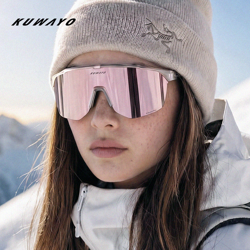 Kuwayo空蛹户外徒步登山防雾偏光运动眼镜墨镜爬雪山防雪盲护目镜