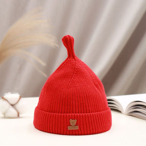 儿童秋冬季帽子适合1-2岁宝宝戴的时尚洋气保暖针织帽中小