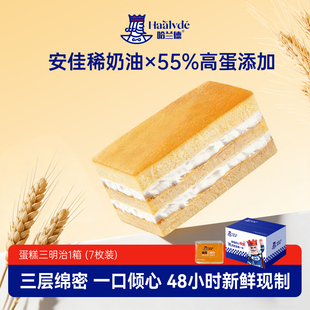 新品哈兰德蛋糕三明治营养早餐整箱健康网红休闲零食办公室消零食