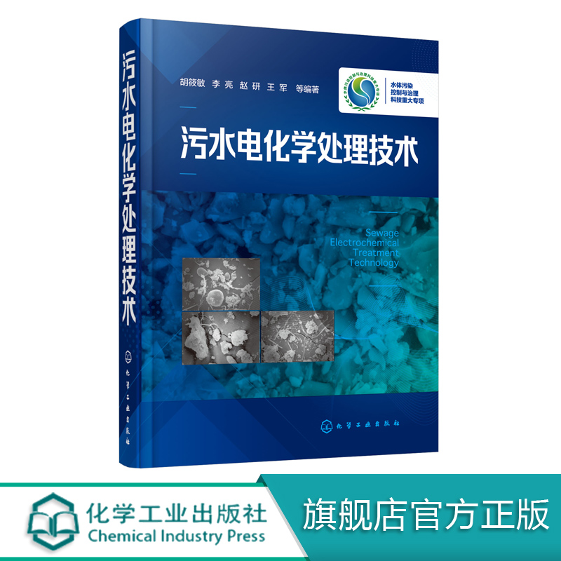 污水电化学处理技术 胡筱敏 李亮 污水处理技术书籍 水污染治理 水环境管理 废水电化学处理技术基本原理工艺流程设计计算操作管理