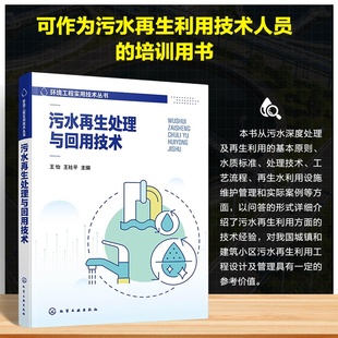污水再生处理与回用技术 环境工程实用技术丛书 再生水主要水质指标检测 污水处理及再生利用 再生水处理技术与方法典型案例参考书