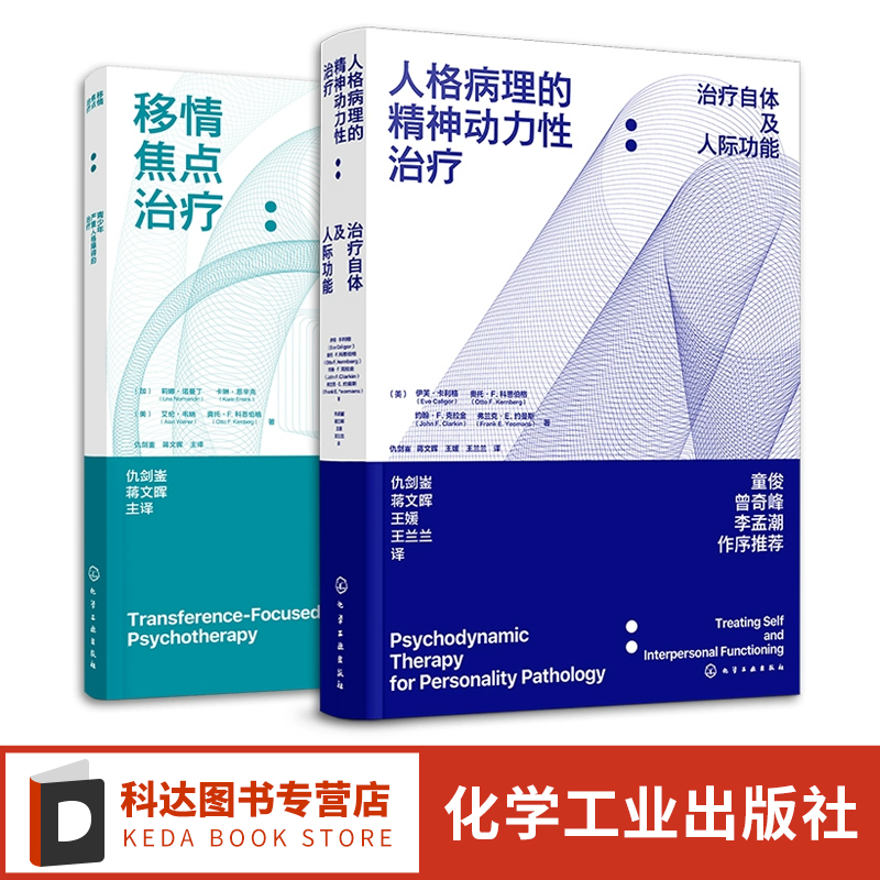 全2册 移情焦点治疗 青少年严重人格障碍的治疗+人格病理的精神动力性治疗 治疗自体及人际功能 当论临床实践心理精神治疗书籍