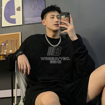 长袖美式街头男早秋休闲